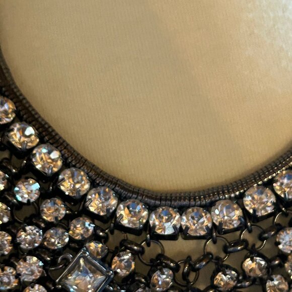 Chico's Collectibles Rhinestone Statement Necklace with Crystal Accents NWT - Picture 5 of 10